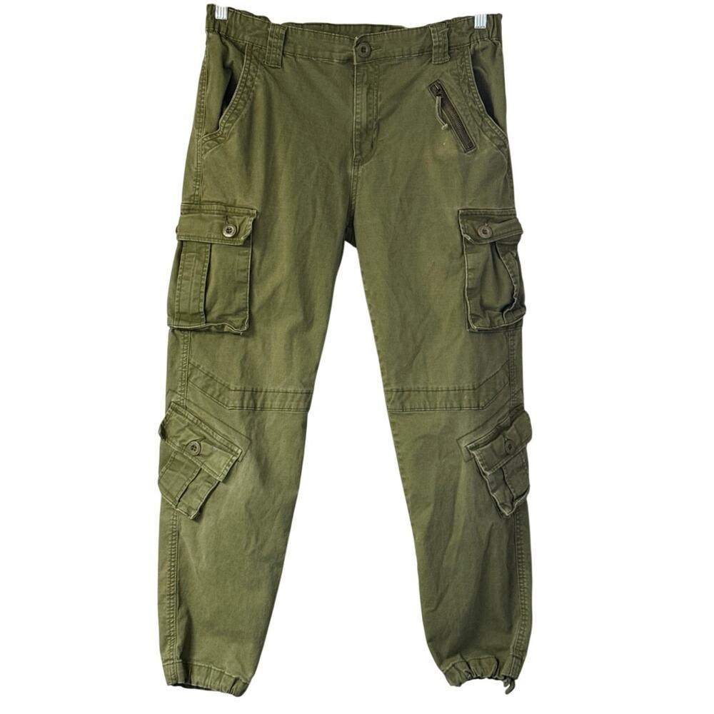 Vintage Mustway Japanese Green Cargo Pants RARE Women’s Size 12